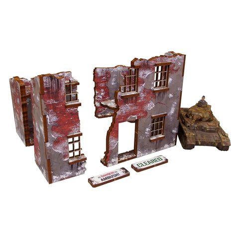 Bolt Action: WW2 Normand Winter Ruins 2 (Pre-Painted)