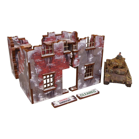 Bolt Action: WW2 Normand Winter Ruins 3 (Pre-Painted)