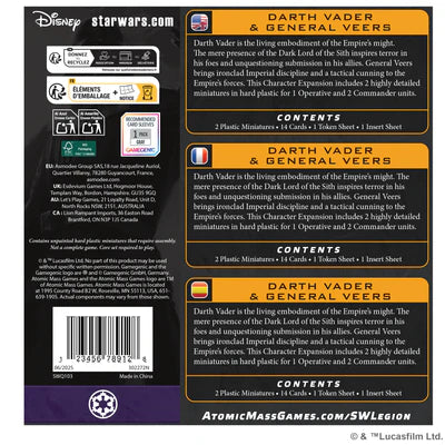 Star Wars Legion: Darth Vader & General Veers Character Expansion