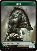 Clue // Beast (0005) Double-Sided Token [Edge of Eternities Commander Tokens]