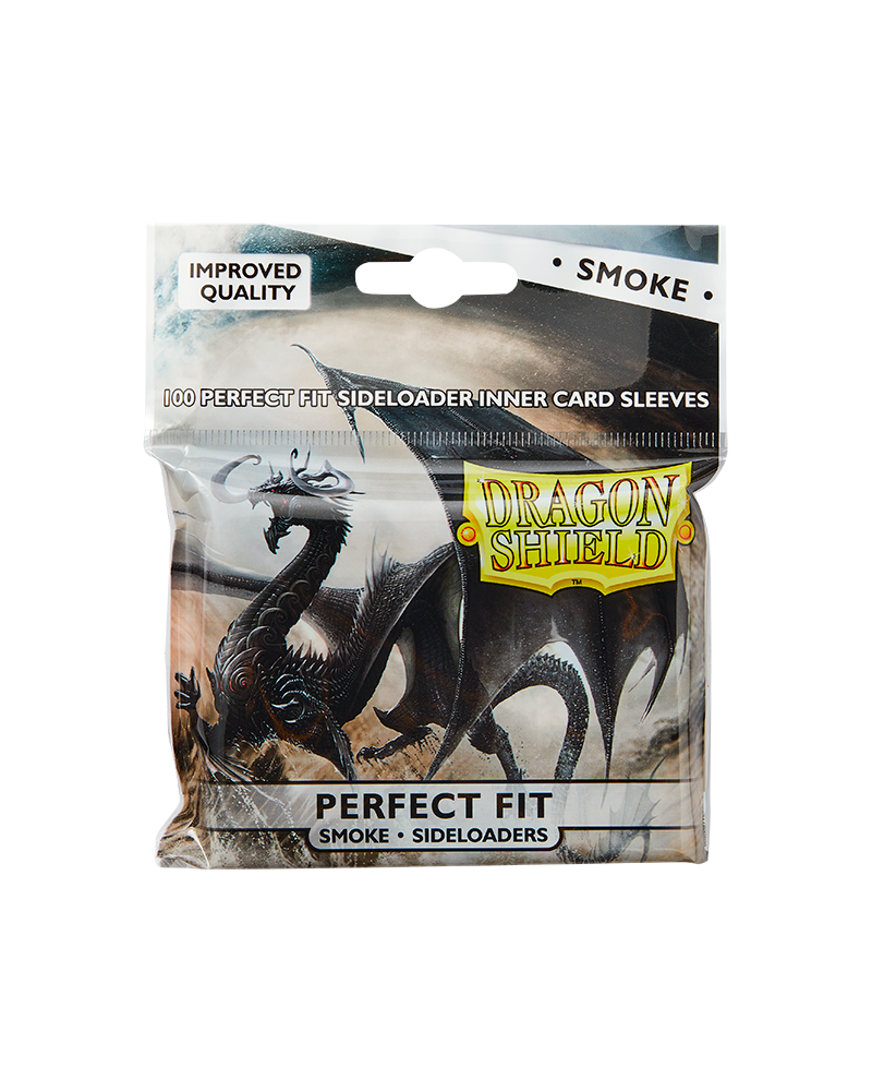 Dragon Shield: Smoke-Sideloading Perfect Fit Sleeves-Standard Size