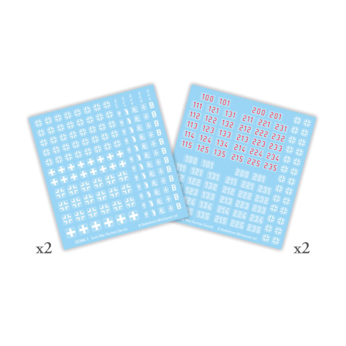 German Early War Decal Set