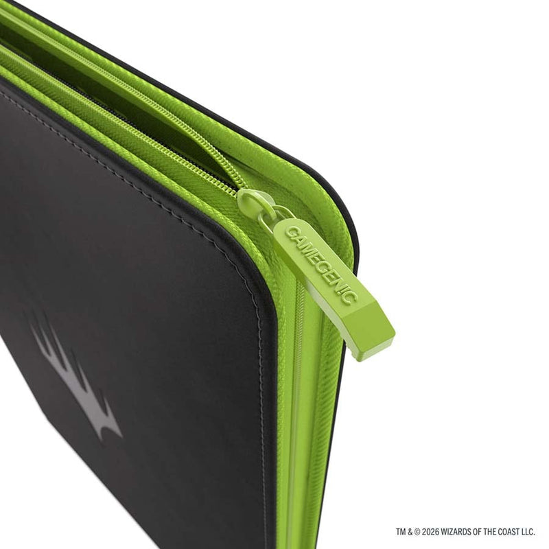 GAMEGENIC: MAGIC THE GATHERING: SOS SECRETS OF STRIXHAVEN: PRIME ZIP-UP ALBUM 18-POCKET: BLACK AND GREEN
