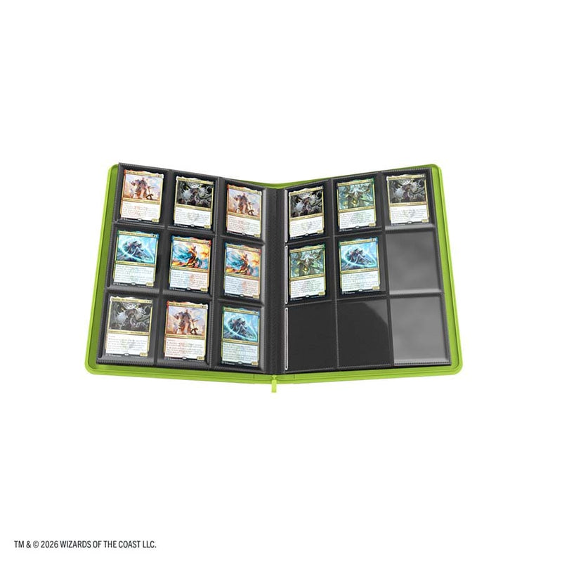 GAMEGENIC: MAGIC THE GATHERING: SOS SECRETS OF STRIXHAVEN: PRIME ZIP-UP ALBUM 18-POCKET: BLACK AND GREEN