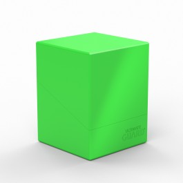 Ultimate Guard Boulder Solid Neon Deck Box  Neon Green
