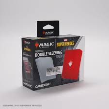 Magic: The Gathering | Marvel Super Heroes Premium Double Sleeving Pack 100 - Comic Burst Red