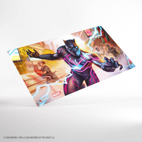 Magic: The Gathering | Marvel Super Heroes Shiny Playmat - Striking Black Panther