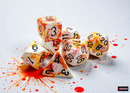 Chessex RPG Dice Sets: Brush Series - Sunrise/Black (7)