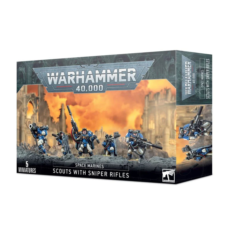 Warhammer 40k: Space Marines - Scouts with Sniper Rifles