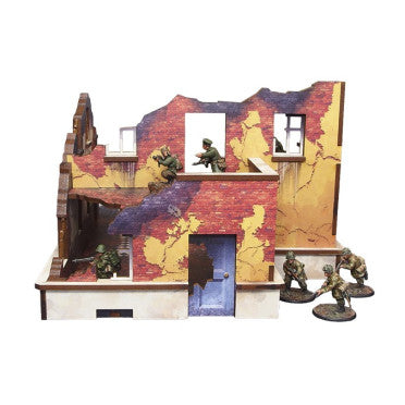 Pre-Painted WW2 Ostfront Stalingrad School Left with Balcony