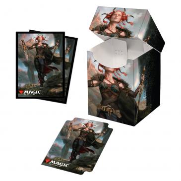 Pro-100+ Deck Box w/ 100 Matching Sleeves; Jeska, Thrice Reborn