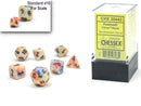 Chessex - Festive Mini Polyhedral Circus/Black 7-Die Set