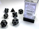 Chessex - Opaque Black/White Polyhedral 7-Die Set