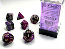 Chessex - Gemini Black-Purple/Gold Polyhedral 7-Die Set