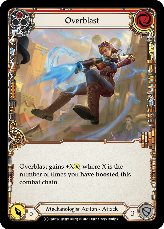 Overblast (Red) [U-CRU112-RF] Unlimited Rainbow Foil