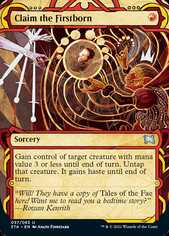 Claim the Firstborn (Foil Etched) [Strixhaven Mystical Archive]