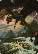 Ancient Bronze Dragon Art Card (03) (Gold-Stamped Signature) [Commander Legends: Battle for Baldur's Gate Art Series]