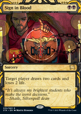 Sign in Blood (Foil Etched) [Strixhaven Mystical Archive]