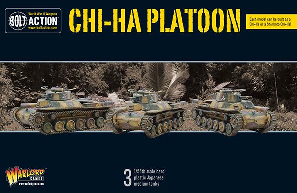 Bolt Action Chi-Ha Platoon Japanese Medium Tanks