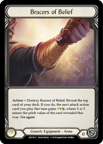 Bracers of Belief [ARC153-C] 1st Edition Cold Foil