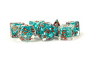Metallic Dice Games - Teal Pearl Polyhedral Set