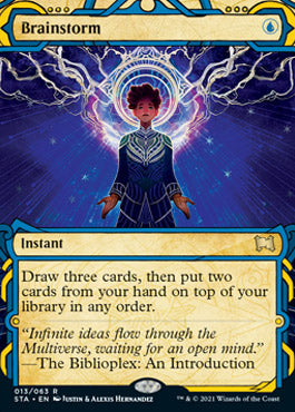 Brainstorm (Foil Etched) [Strixhaven Mystical Archive]