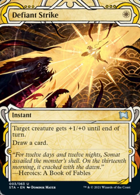Defiant Strike (Foil Etched) [Strixhaven Mystical Archive]