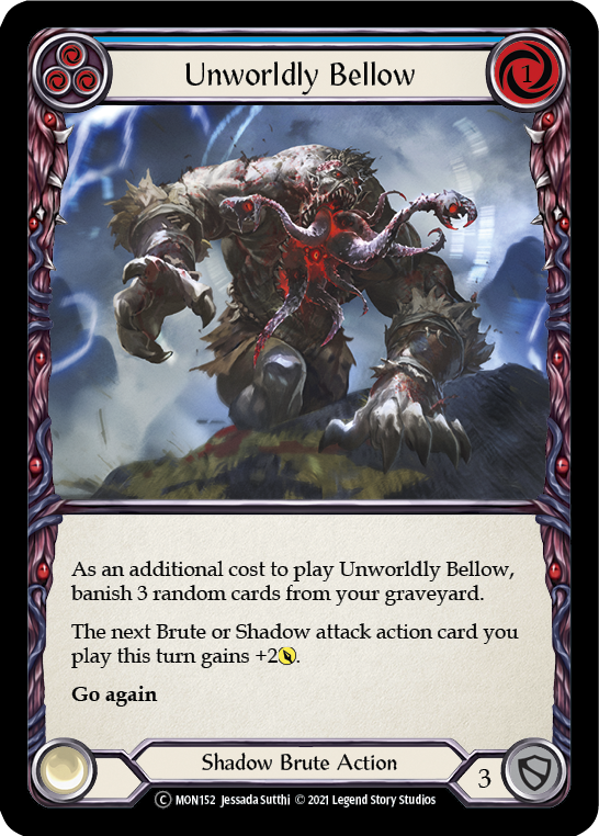 Unworldly Bellow (Blue) [U-MON152-RF] Unlimited Rainbow Foil