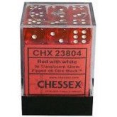 Chessex: Translucent Red 16Mm D6 Dice Block