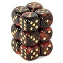 Chessex: Gemini Black-Red/Gold 16Mm D6 Dice Block