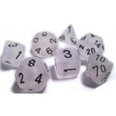 Chessex - Frosted Clear/Black 7-Die Set