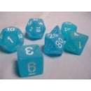 Chessex - Frosted Carribean Blue/White 7-Die Set