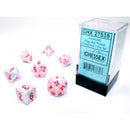 Chessex Festive Pop Art/Red 7 Die Set