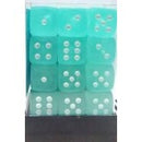 Chessex: Frosted Teal/White 12Mm D6 Dice