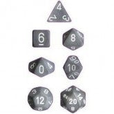 Chessex: Frosted Smoke/White 7-Die Set