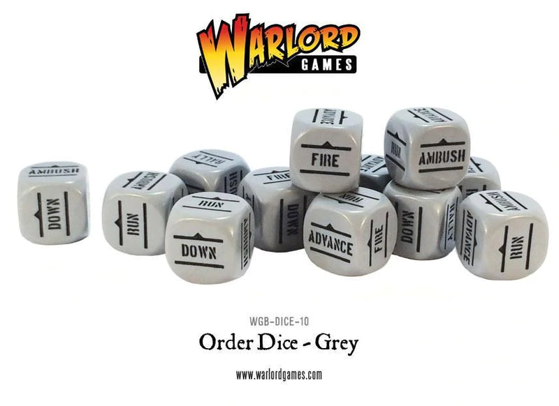 Bolt Action: Oder Dice Pack - Grey