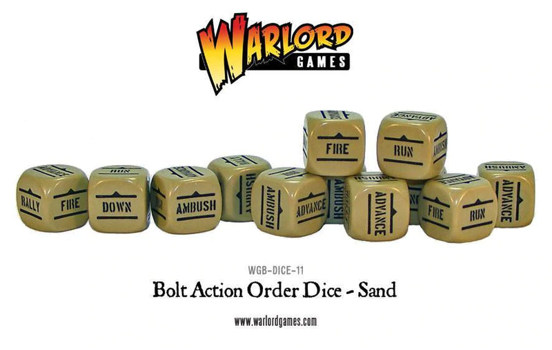 Bolt Action: Order Dice Pack - Sand