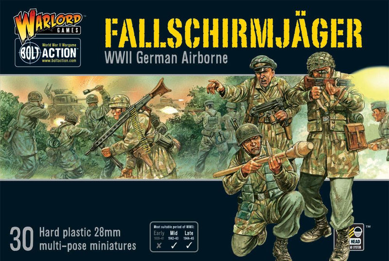 Bolt Action Fallschirmjager WWII German Paratroopers