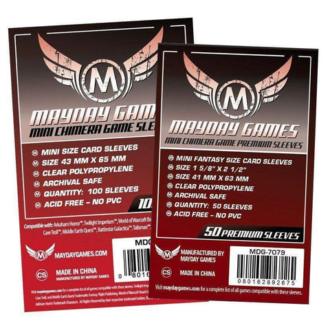 Mayday Card Sleeves - (43x65mm) 50pk