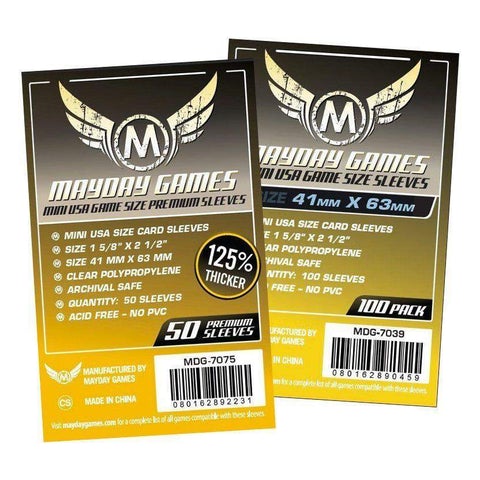 Mayday Card Sleeves - (41x63mm) 50pk