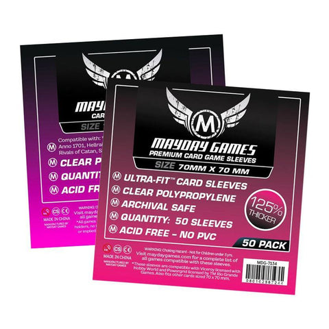 Mayday Card Sleeves - (70x70mm) 100pk