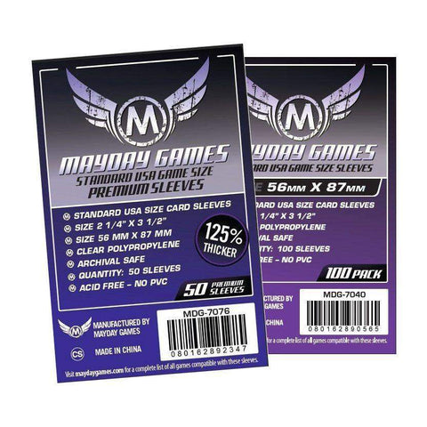 Mayday Card Sleeves - (56x87mm) 100pk