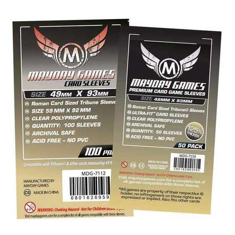 Mayday Card Sleeves - (49x93mm) 50pk