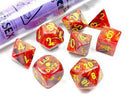 Chessex Lab Dice - Underworld/Yellow 7 die set polyhedral
