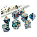 Chessex Lab Dice - Alpestris/Orange 7 die set polyhedral