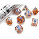 Chessex Lab Dice - Gold/Light Blue 7 die set polyhedral