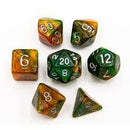 Critical Hit Collections - Green/Orange 7 Set Polyhedral