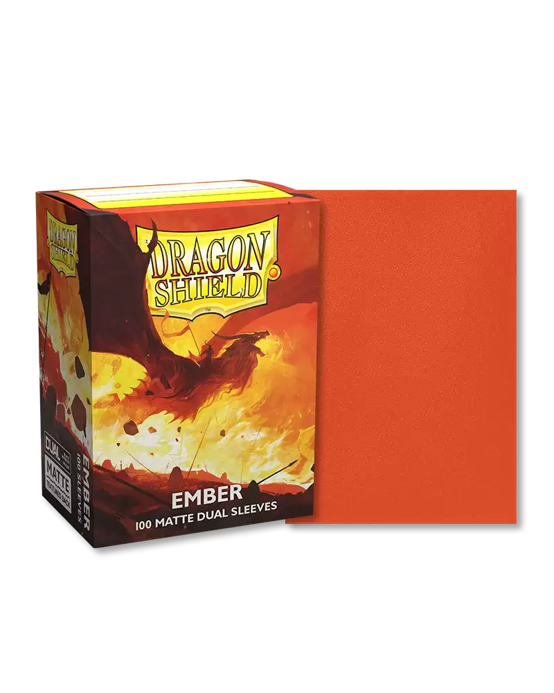 Dragon Shield: Ember - Dual Matte Sleeves - Standard Size