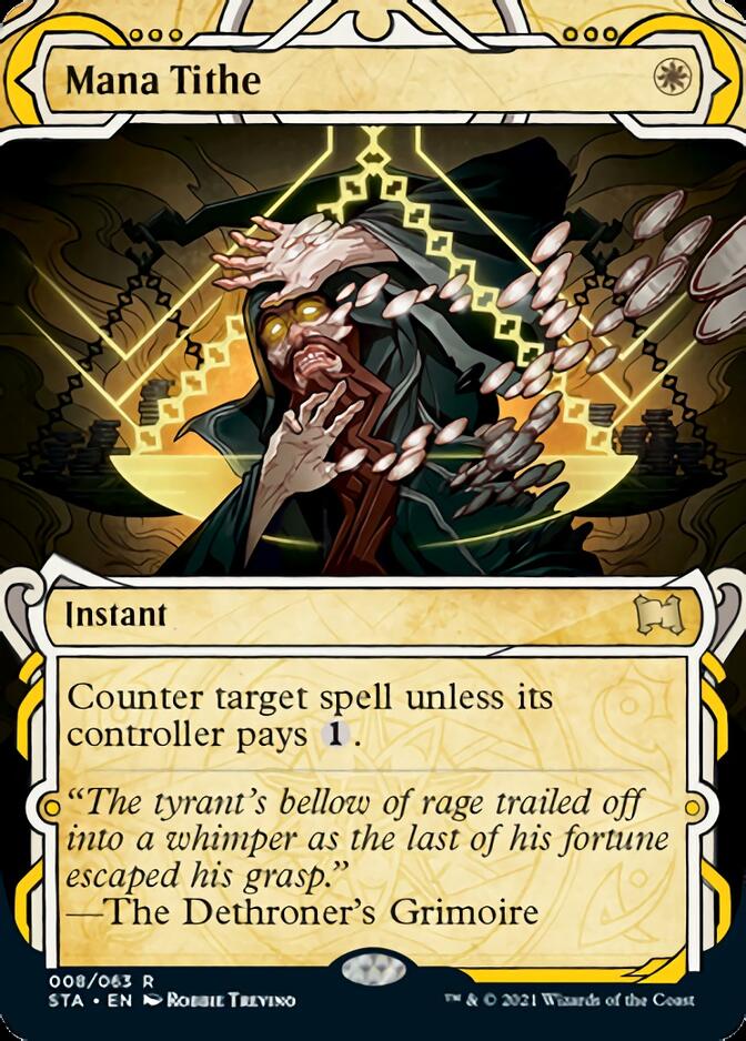 Mana Tithe (Foil Etched) [Strixhaven Mystical Archive]