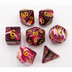 Critical Hit Collections - Red Milky 7 Set Polyhedral